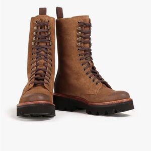 Granson Lace Up 100% Learher Boots YS Sz 9